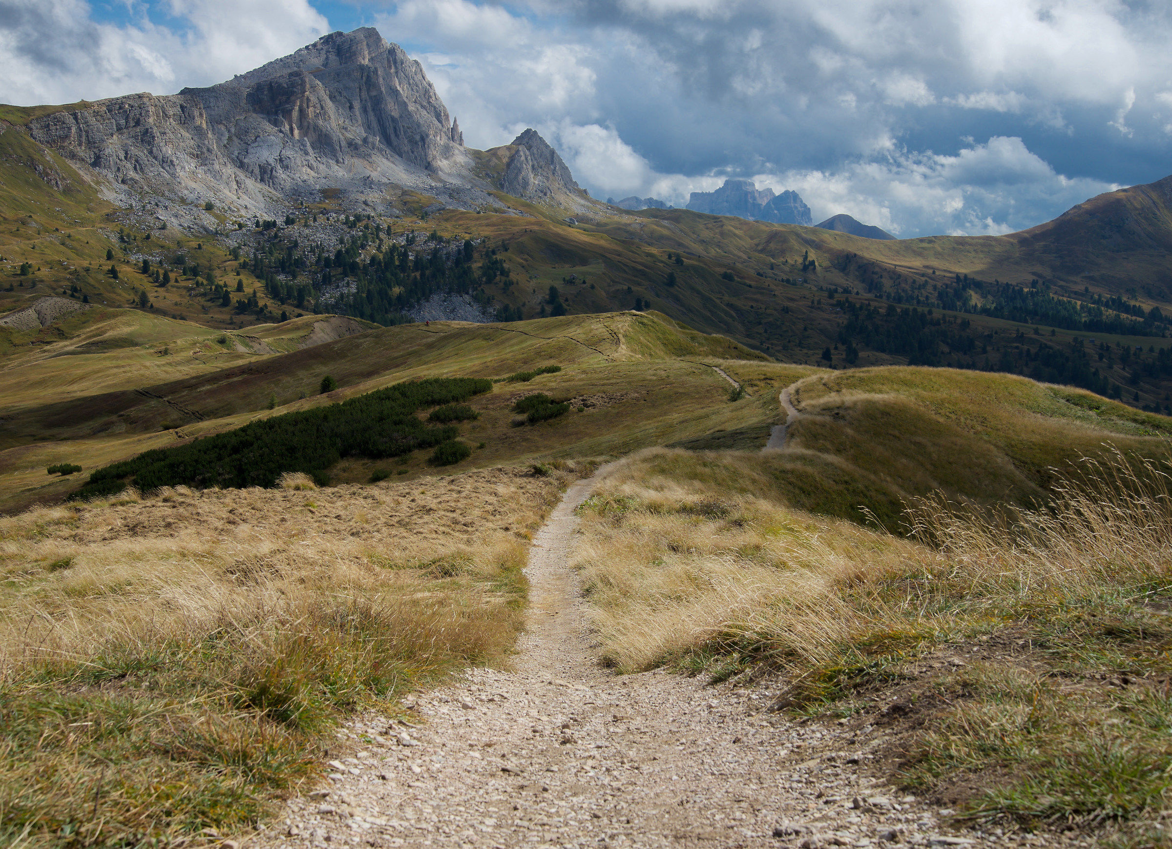 Across the mountains