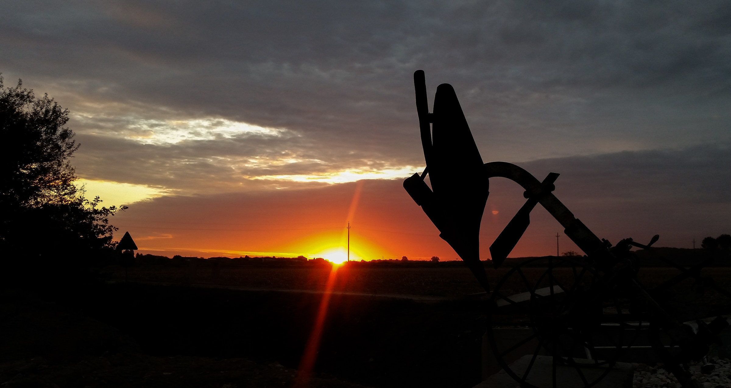 L'alba del vecchio agricoltore