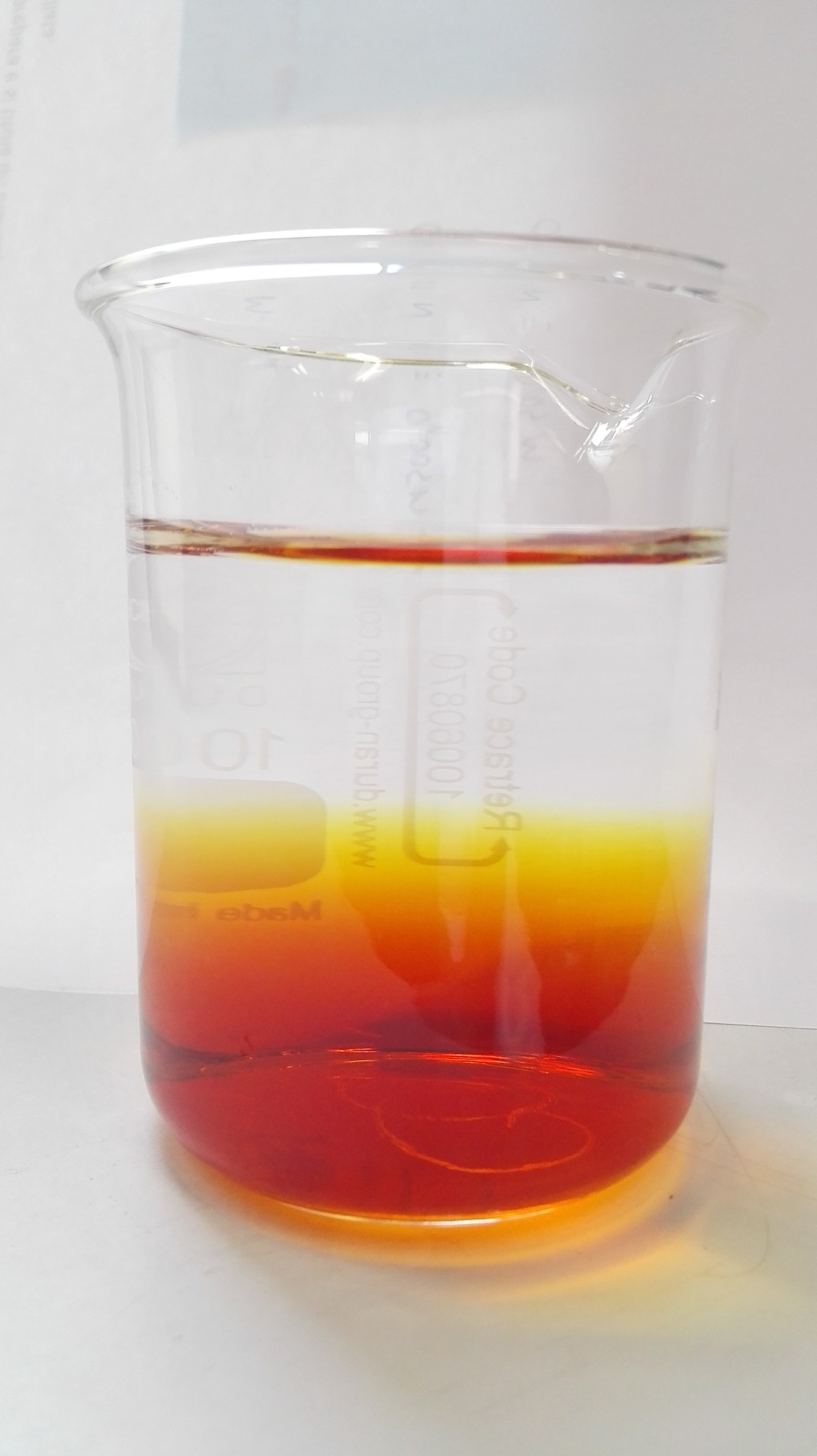 Iodine in sodium thiosulfate
