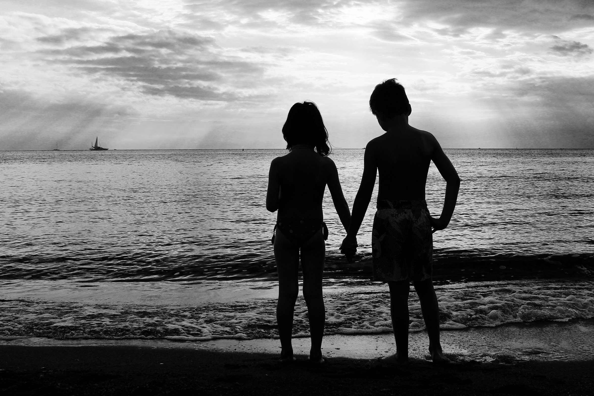 Just in front of the sea!