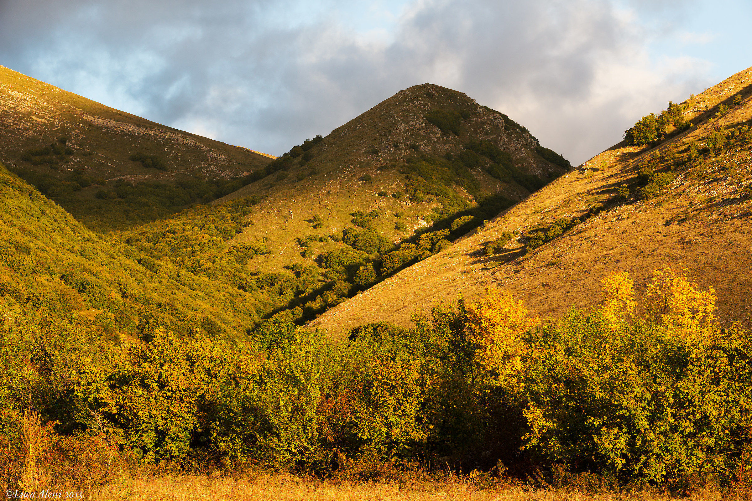 Warm light on the mountains