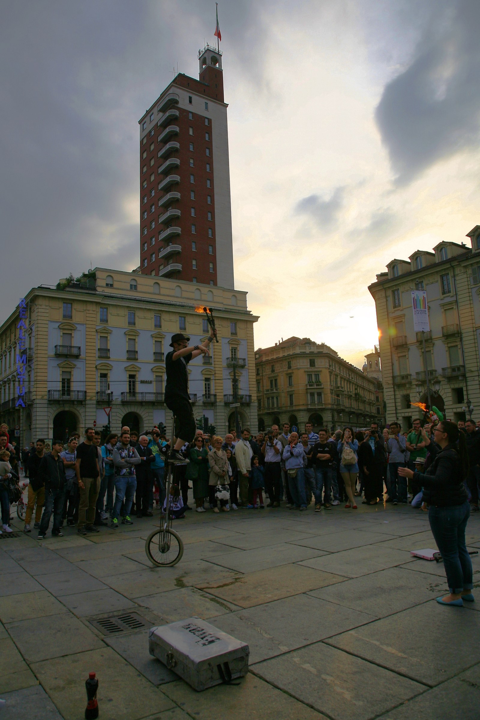 Artista di strada a Torino