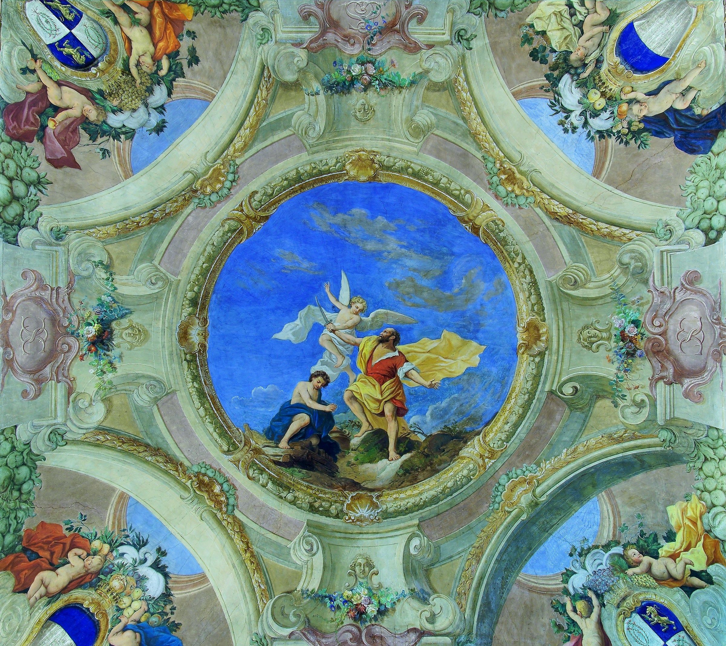 affresco in Camera di Parata di Palazzo Saluzzo Paesana