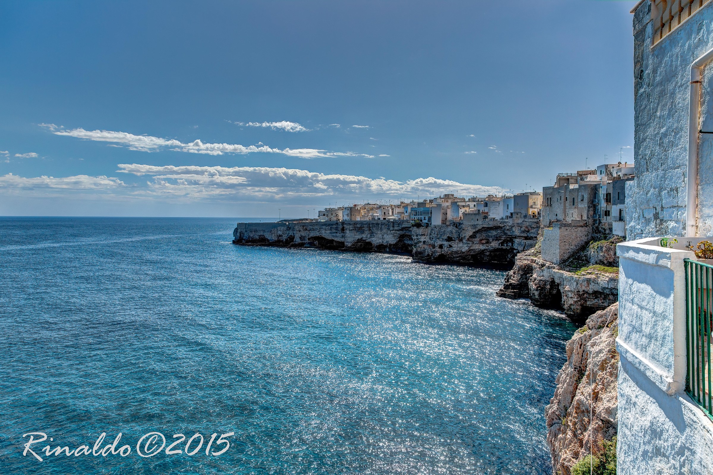Polignano a Mare, vista lato nord verso sud