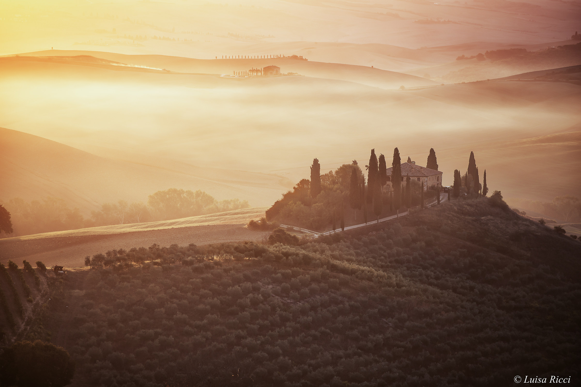 Alba al podere Belvedere