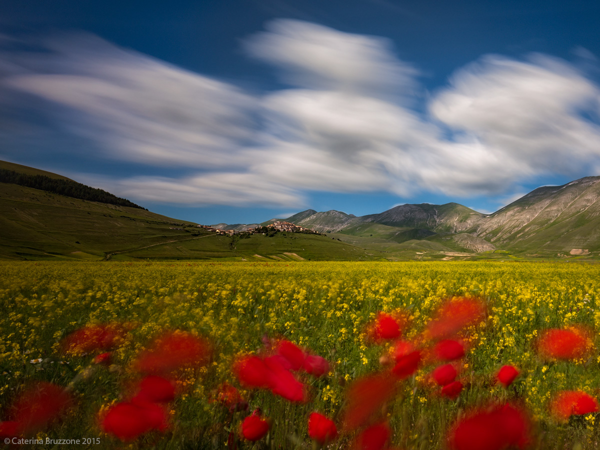 Painting in Castelluccio