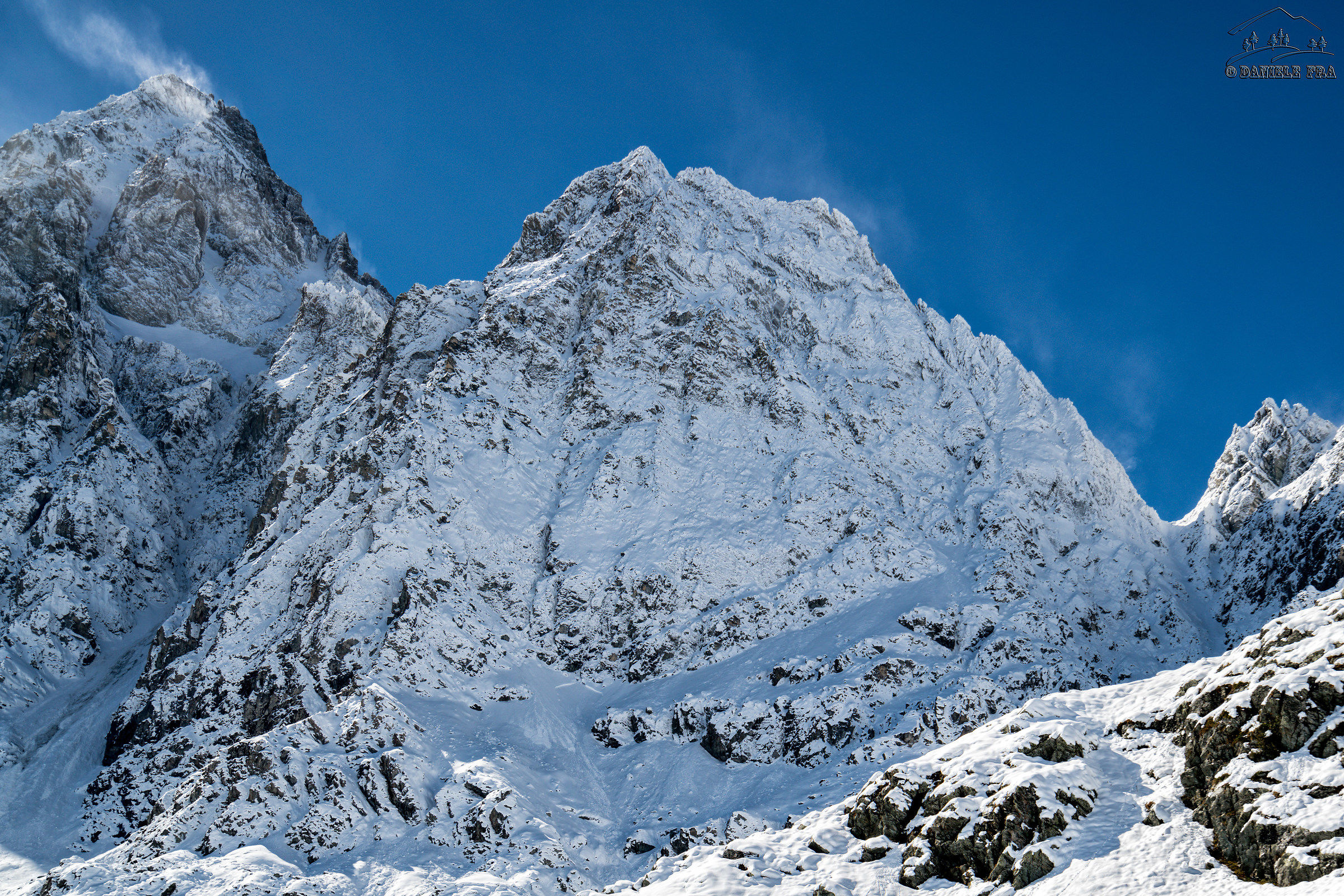 North faces of Monviso and Visolotto