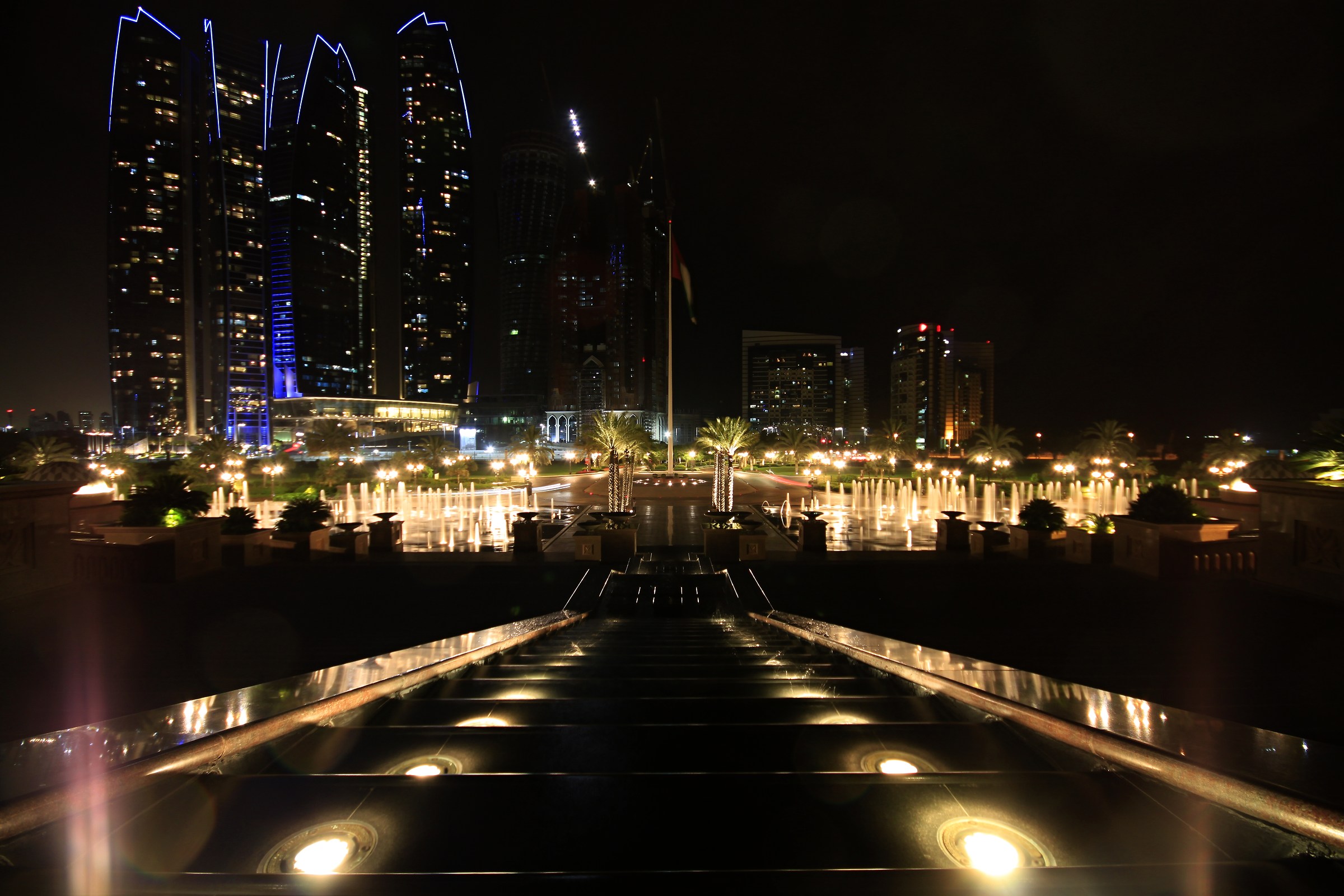 Seen from the Emirates Palace Hotel Abu Dhabi