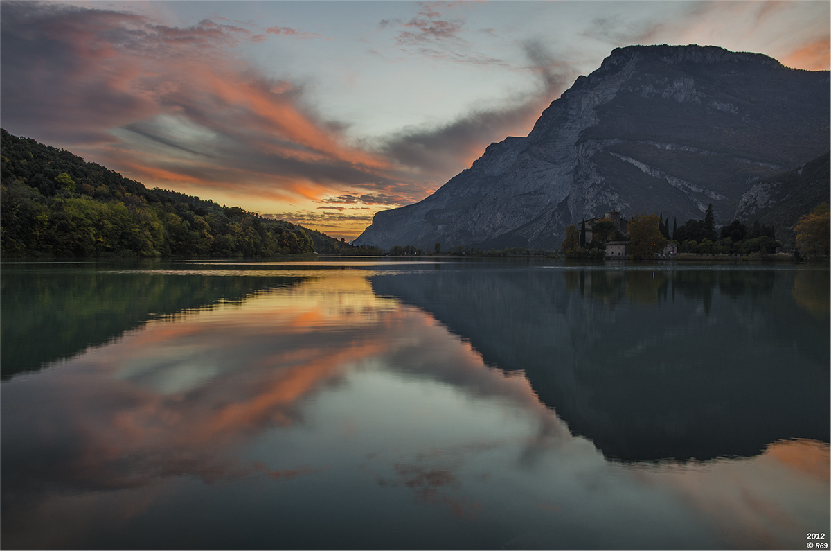 Placido sunset on Toblino
