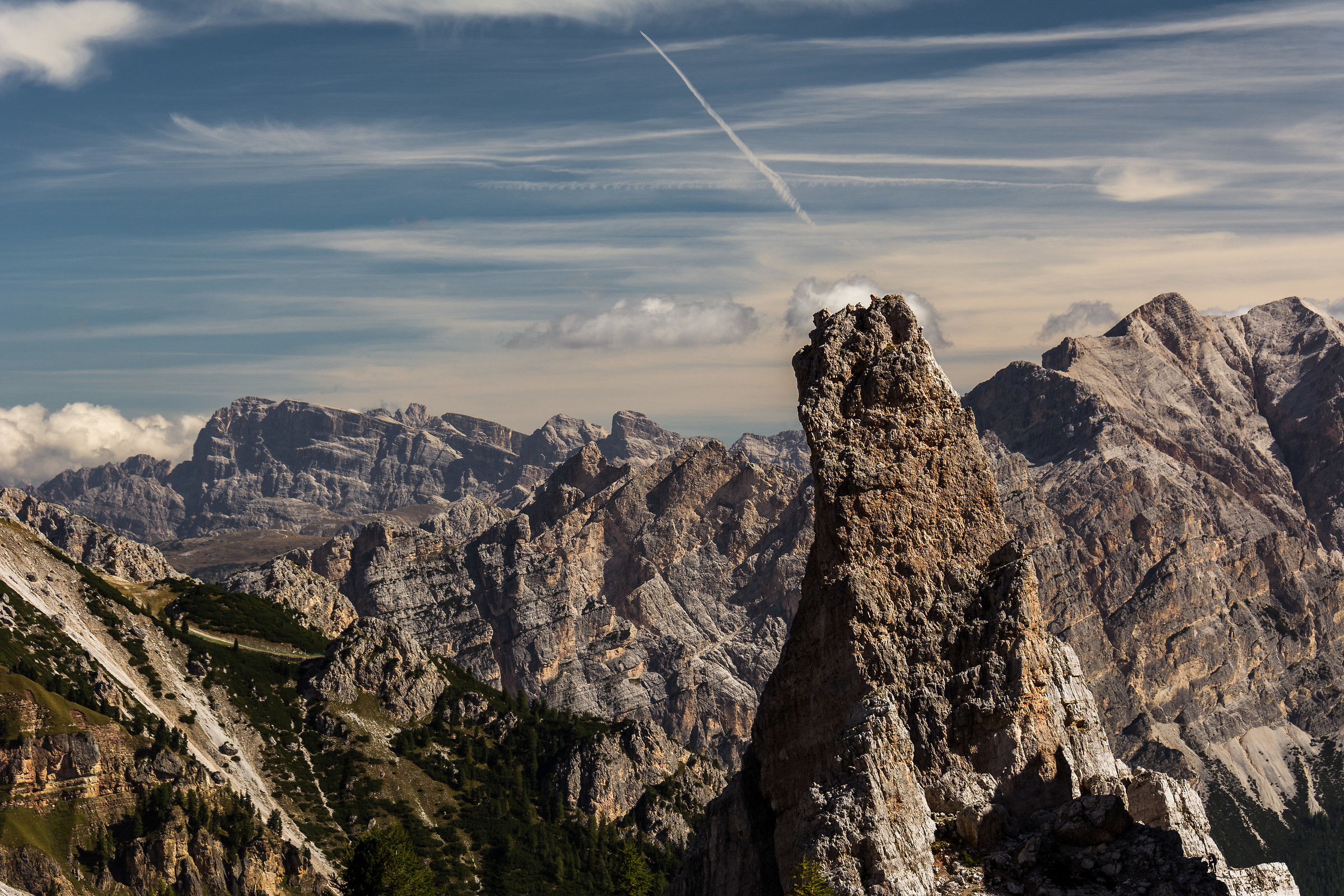 Takeoff from the summit