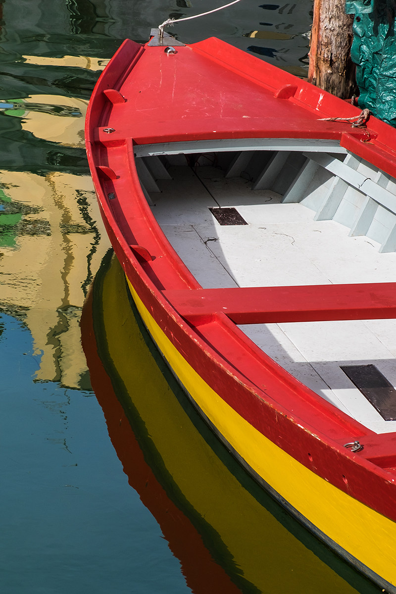Red and yellow boat