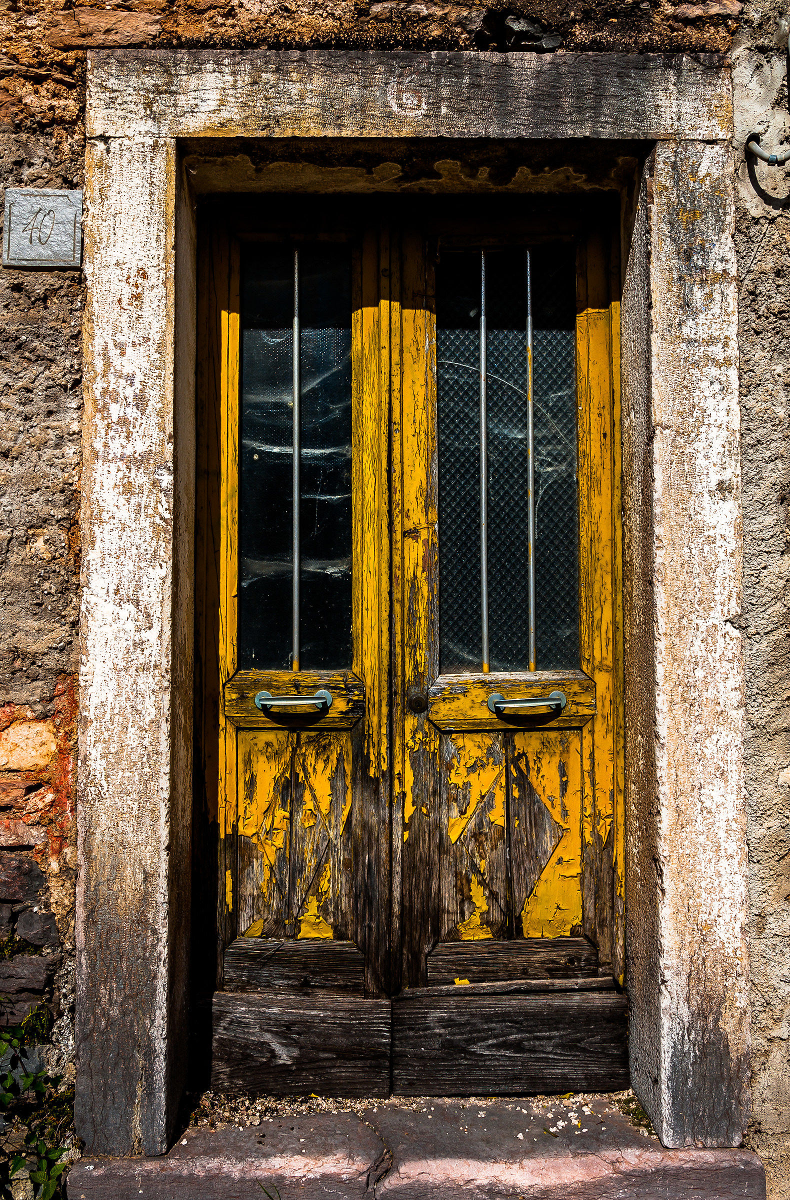 Yellow door.