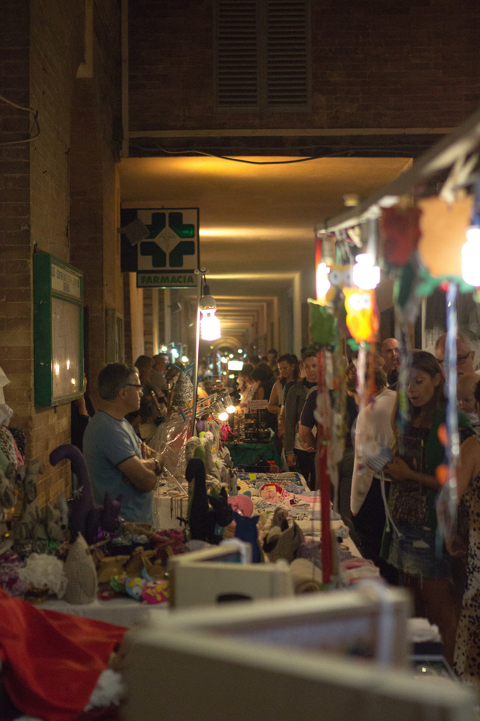 Stalls for the party of the Duke