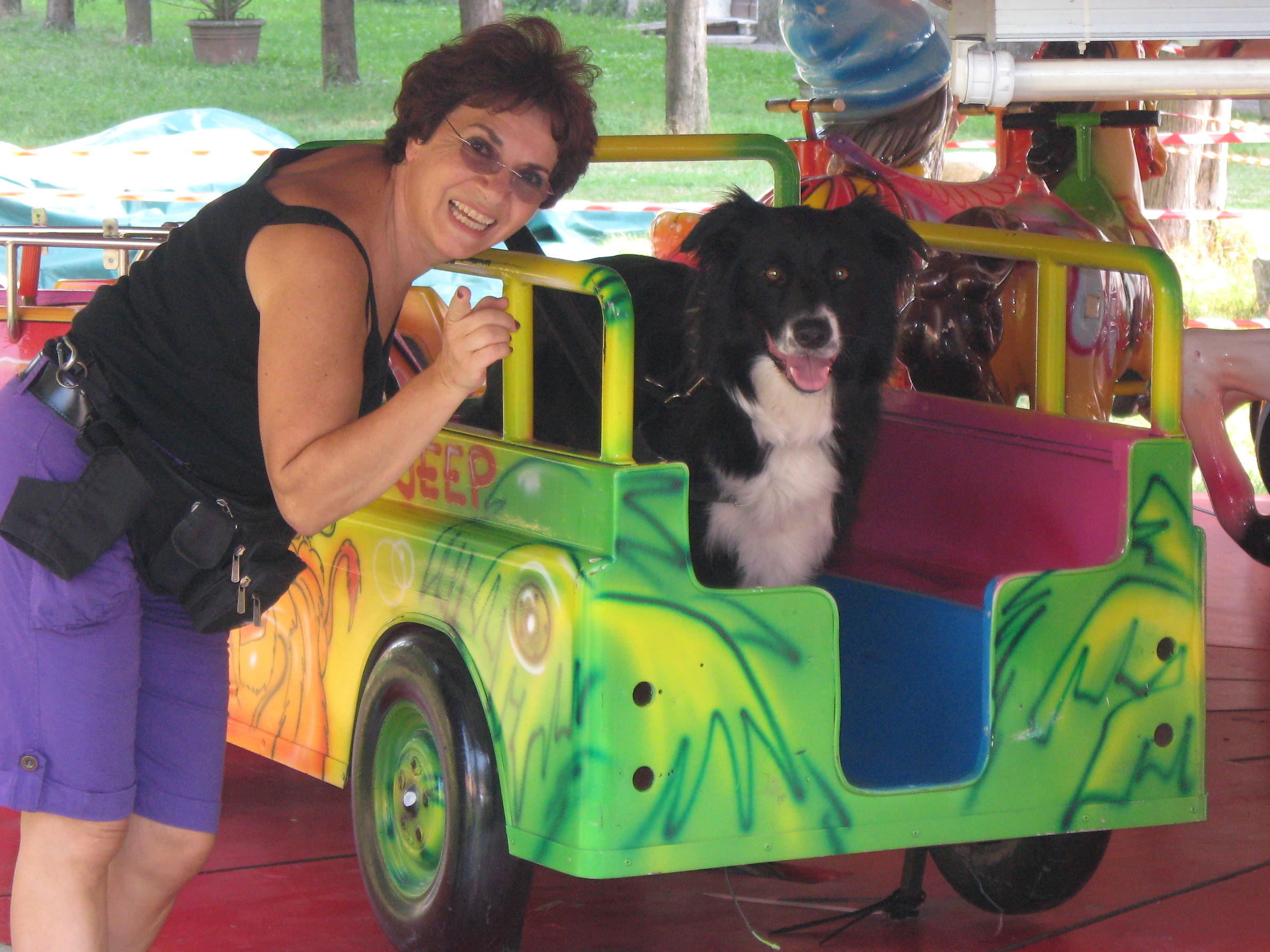 Otis on the carousel