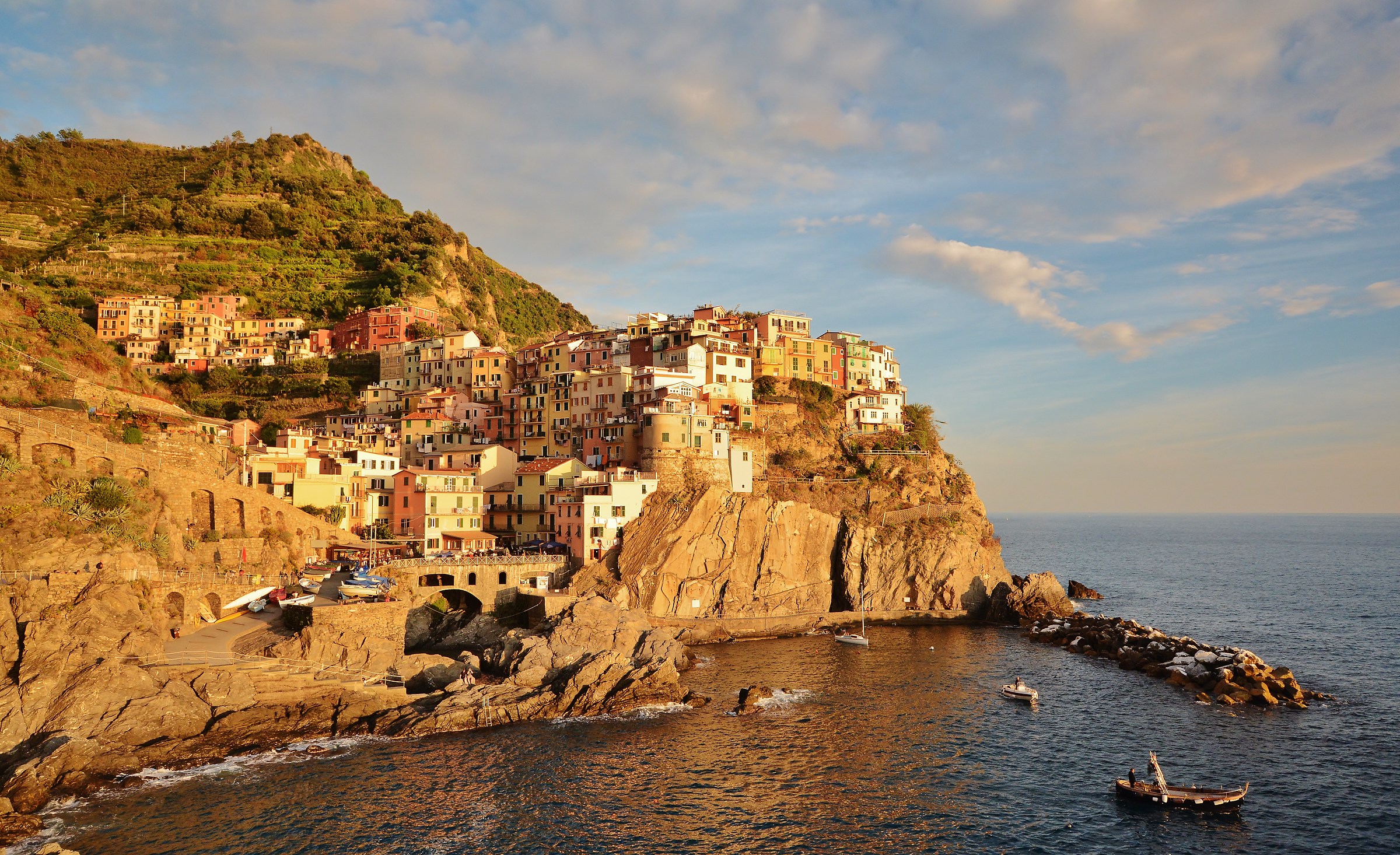 Sunset on Manarola