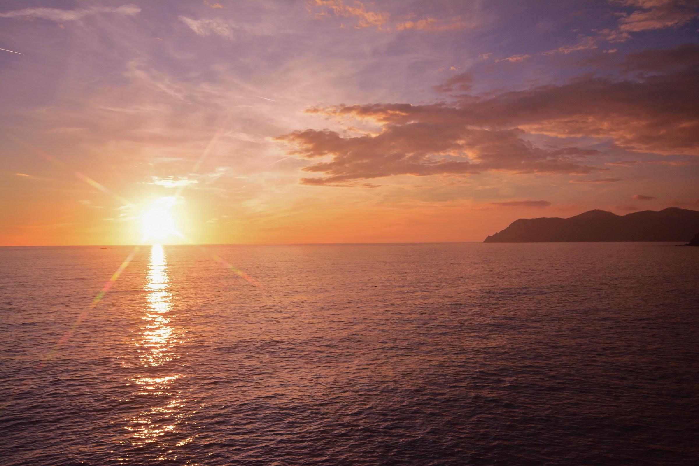 Sunset over the Gulf of Poets