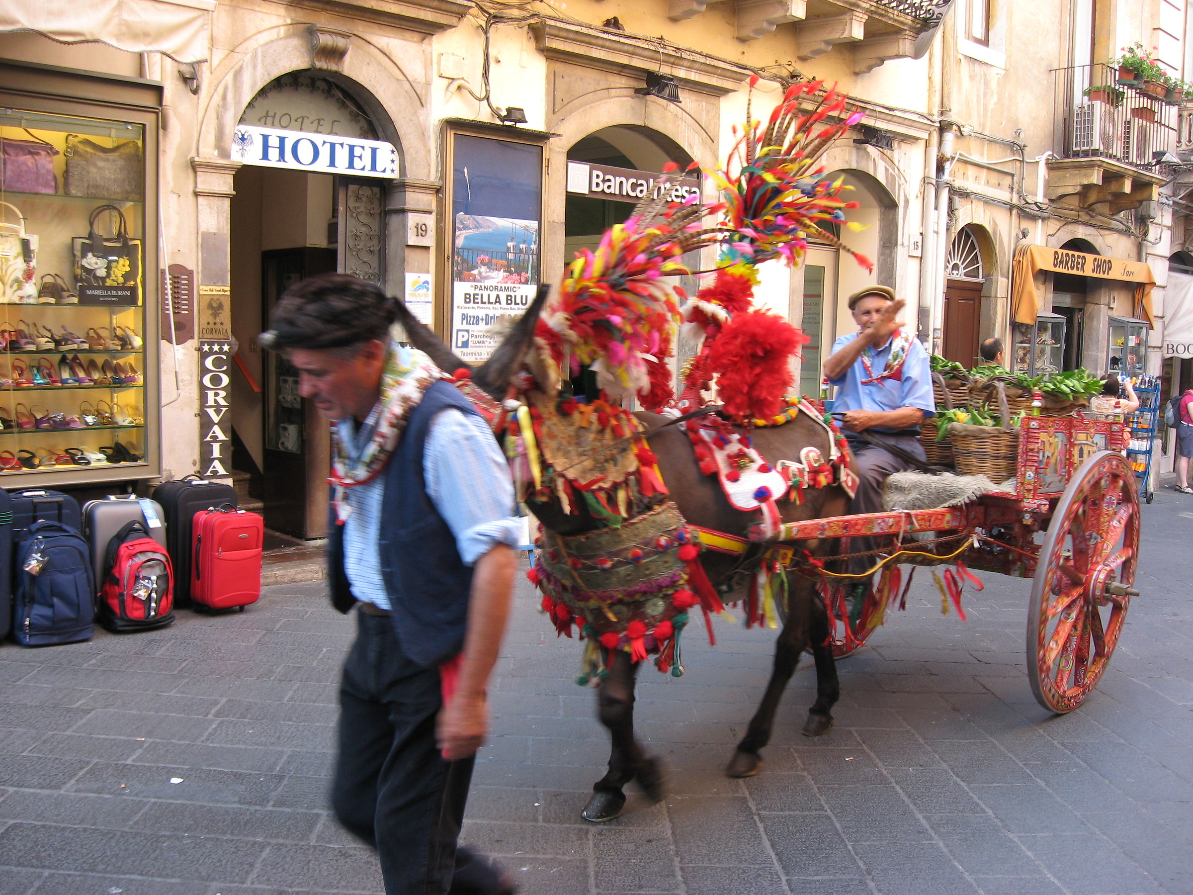 Sicilian cart in Taormina