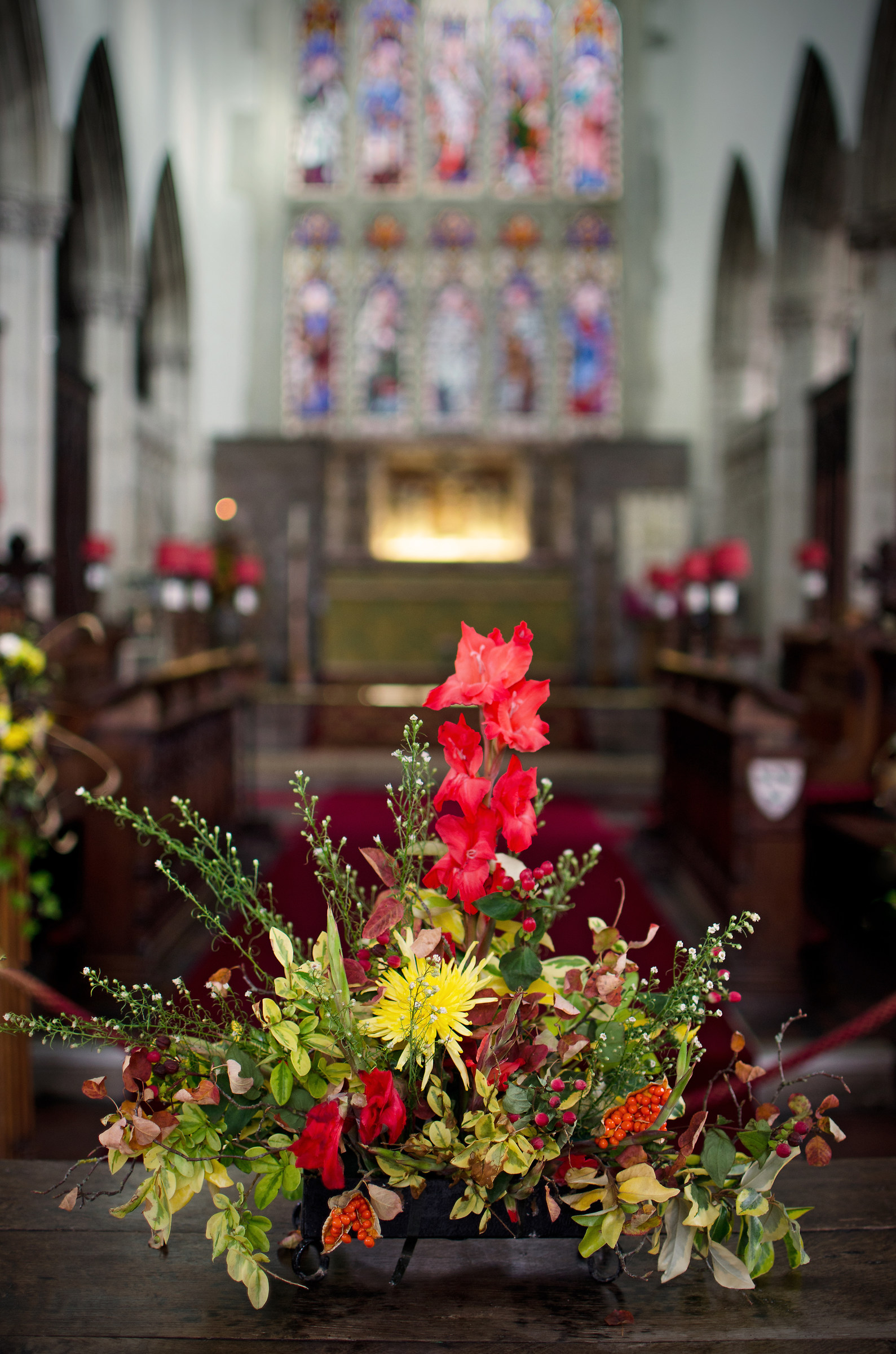 Harvest Festival Flowers (Testing the bokeh)