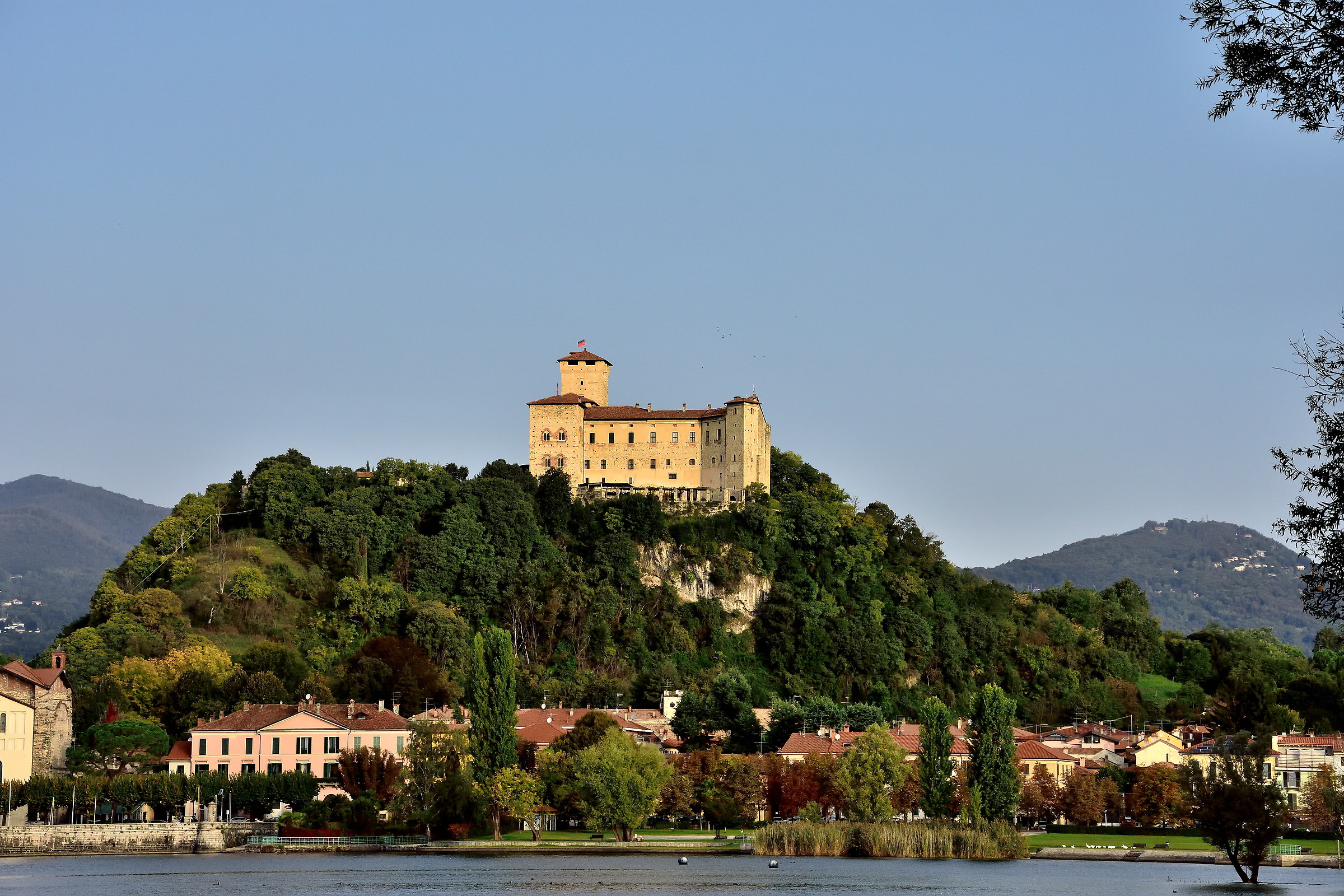 Angera fortress from Bruschera