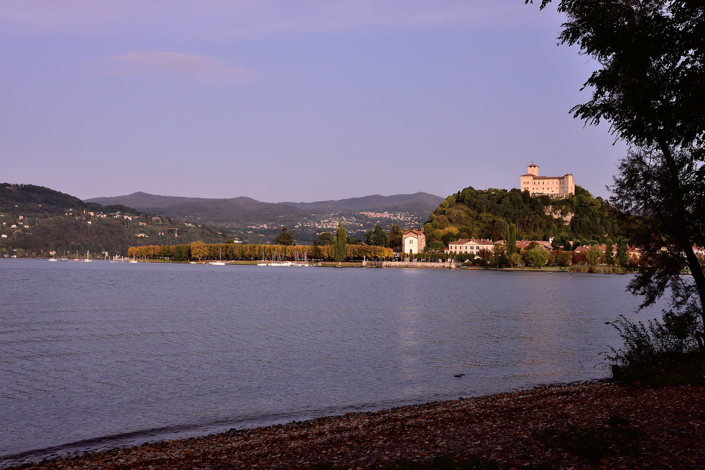 Angera fortress from Bruschera