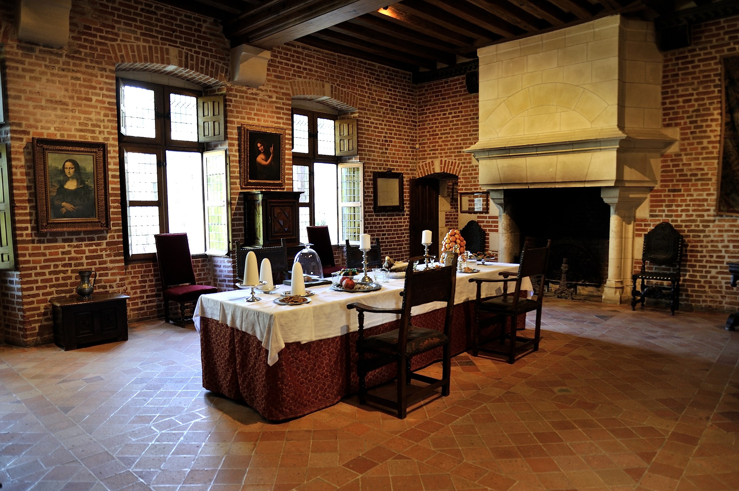 Sala da pranzo Chateau du Clos Lucé