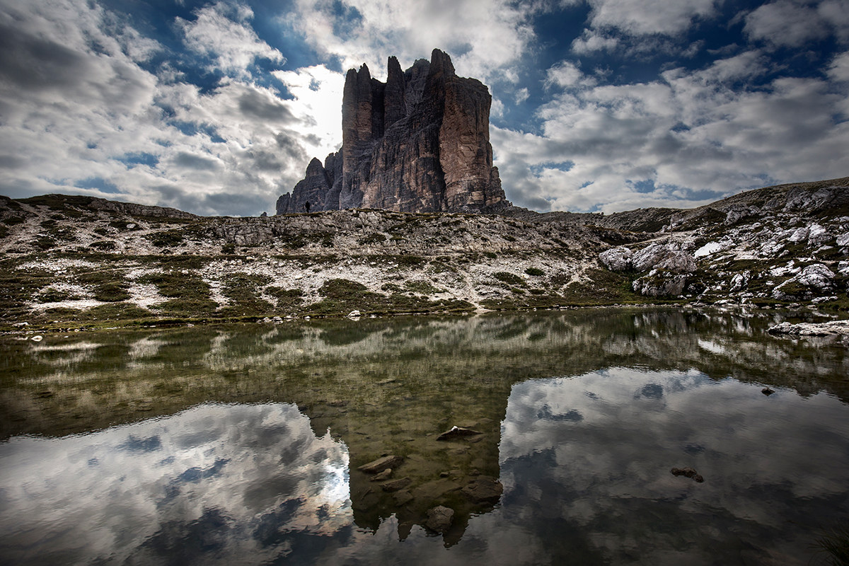 Top small lake of Lavaredo