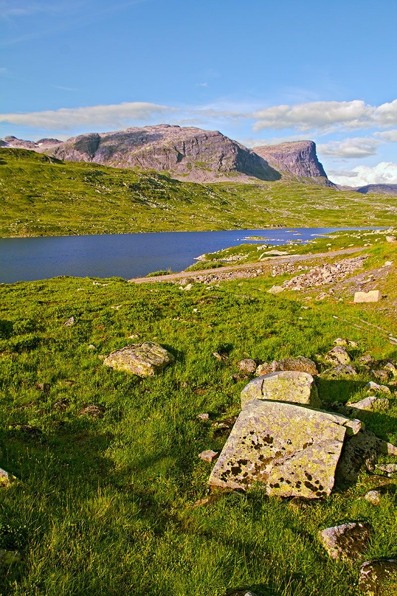 Up in the mountain a river was running