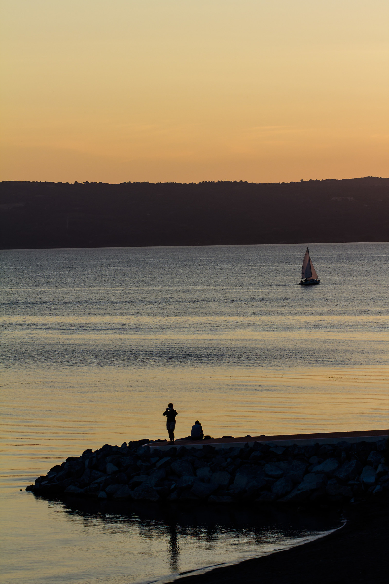 Tramonto sul lago di Bolsena