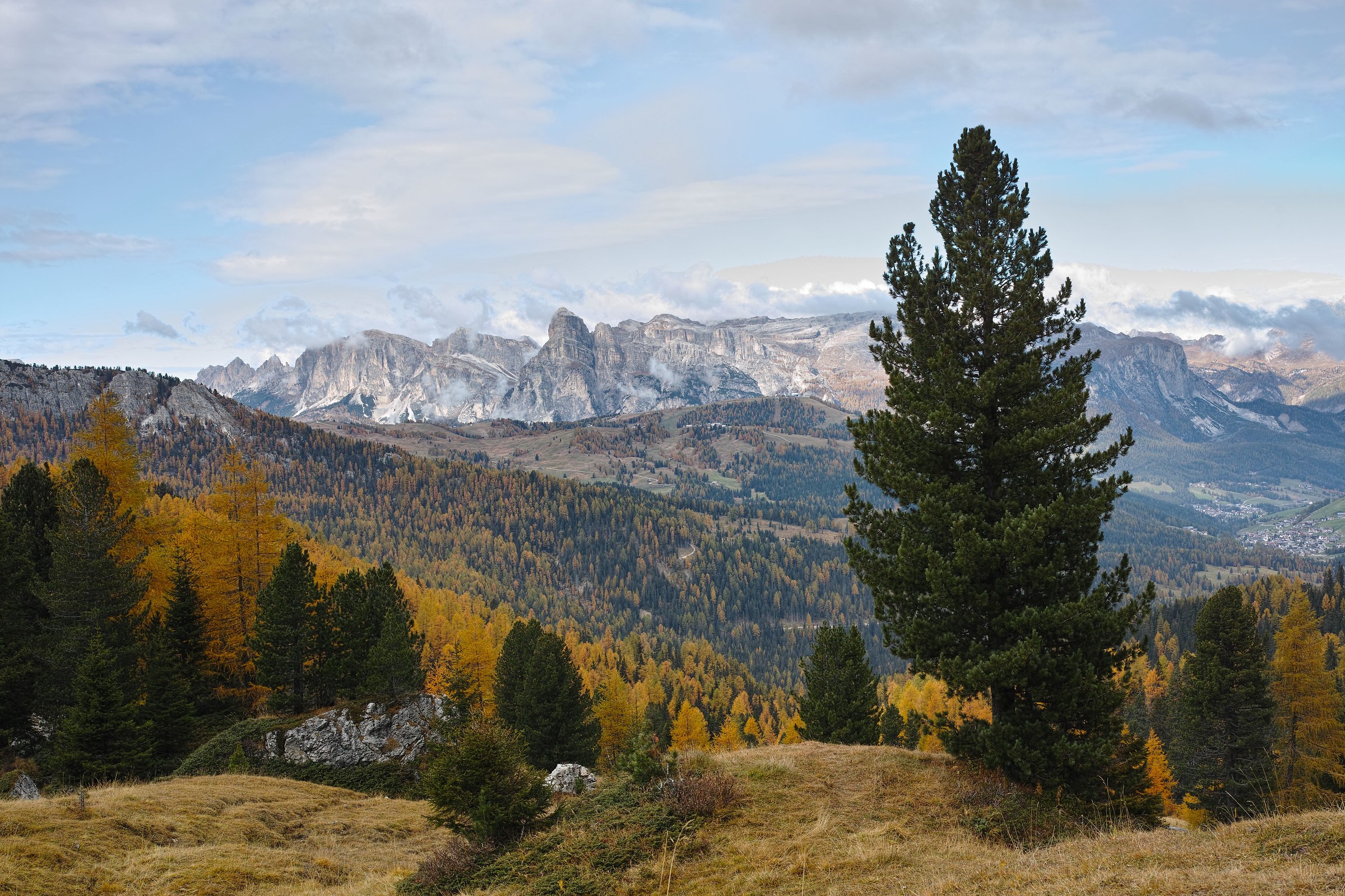 Dolomites view from Falzarego
