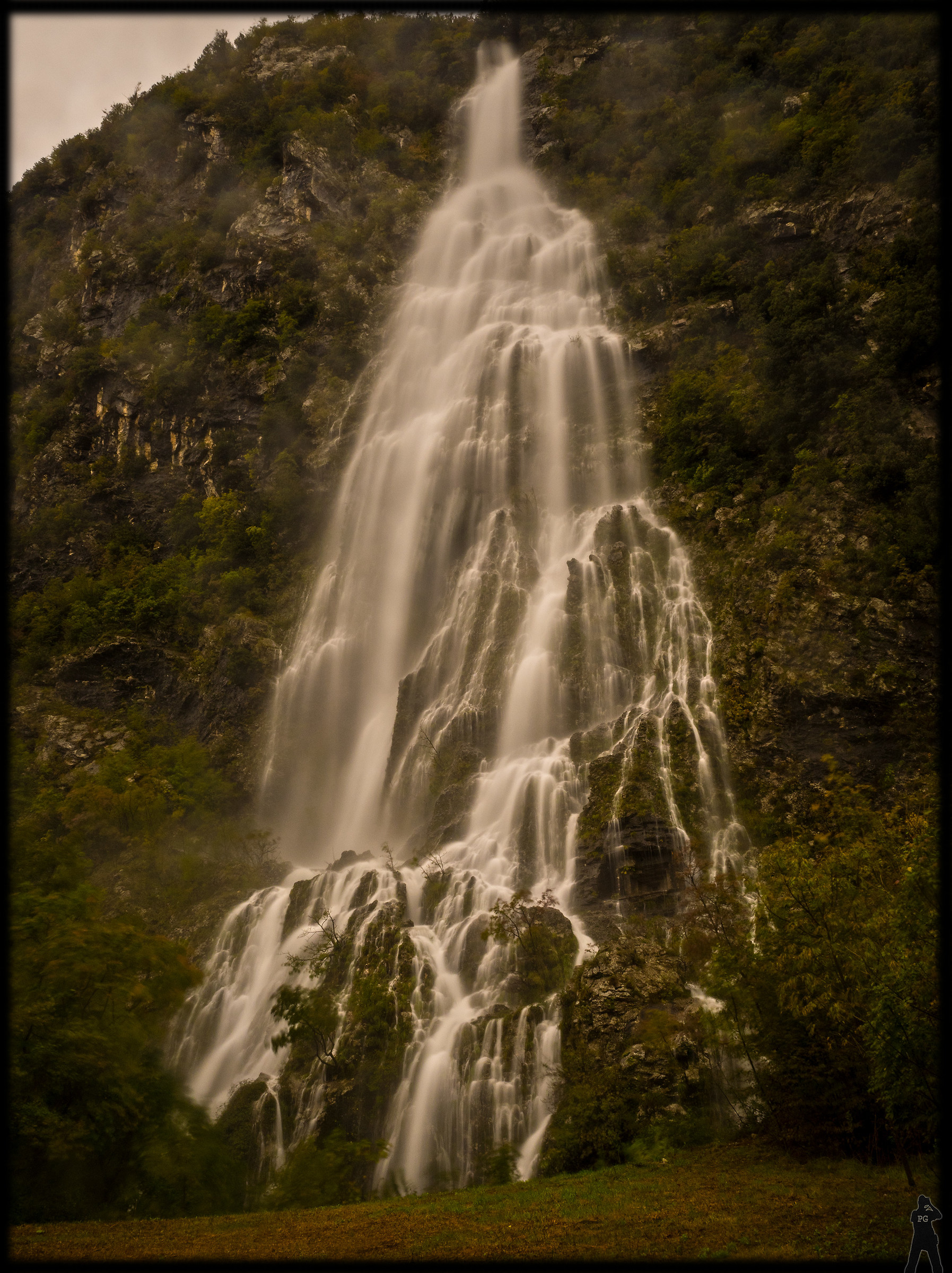 A waterfall is formed only after the rain