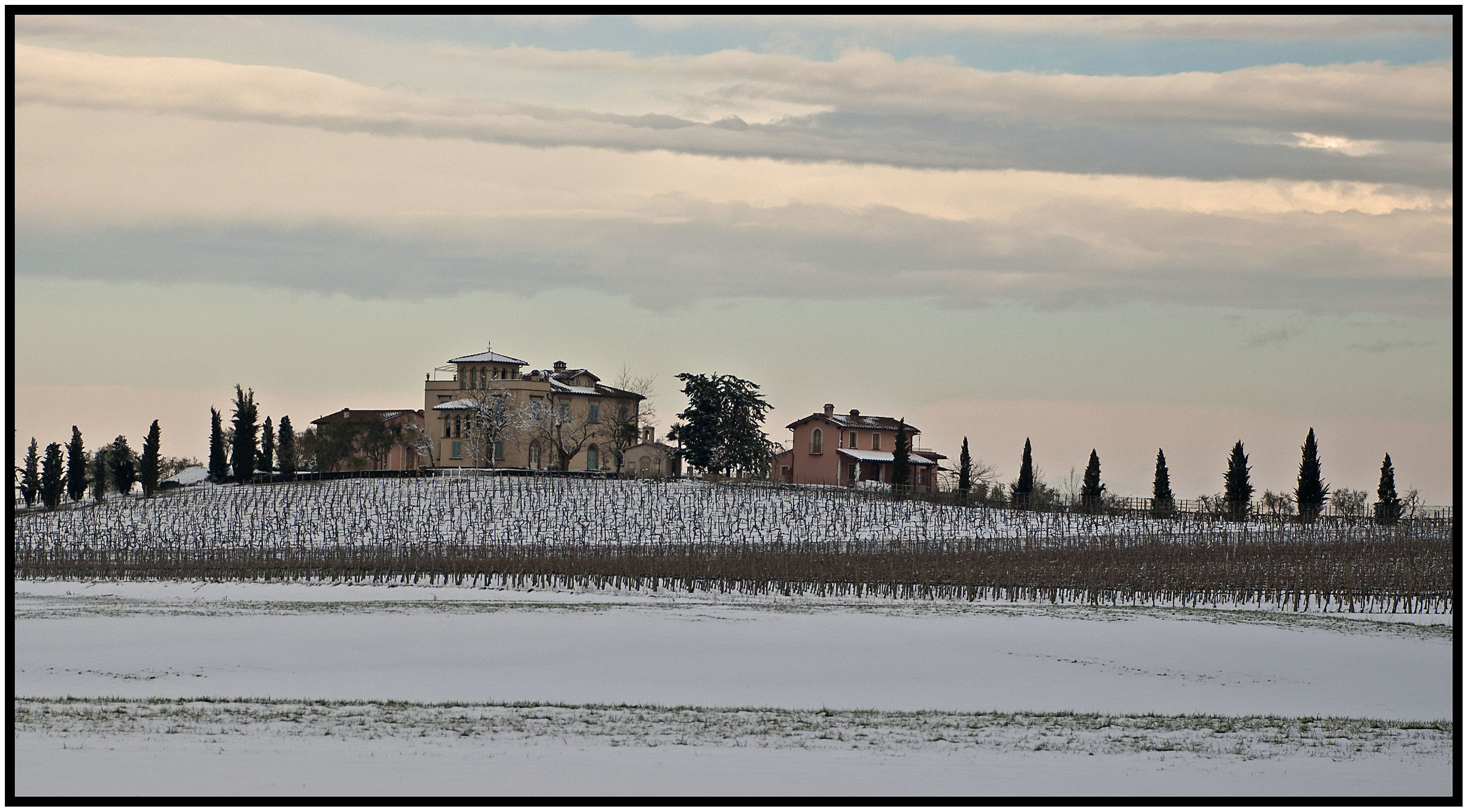 Neve sul Poggio al Casone di Crespina (pi)