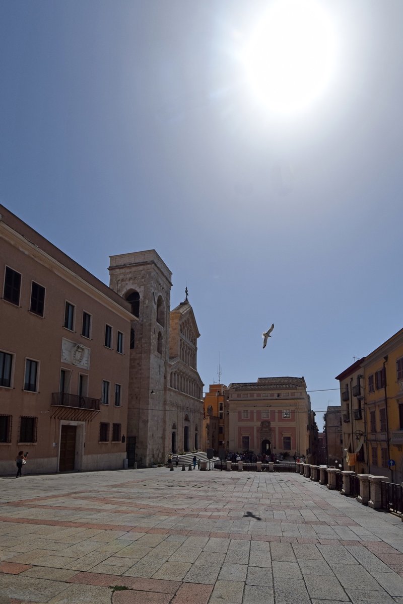 Searing Heat at Cagliari Cathedral, Sardinia