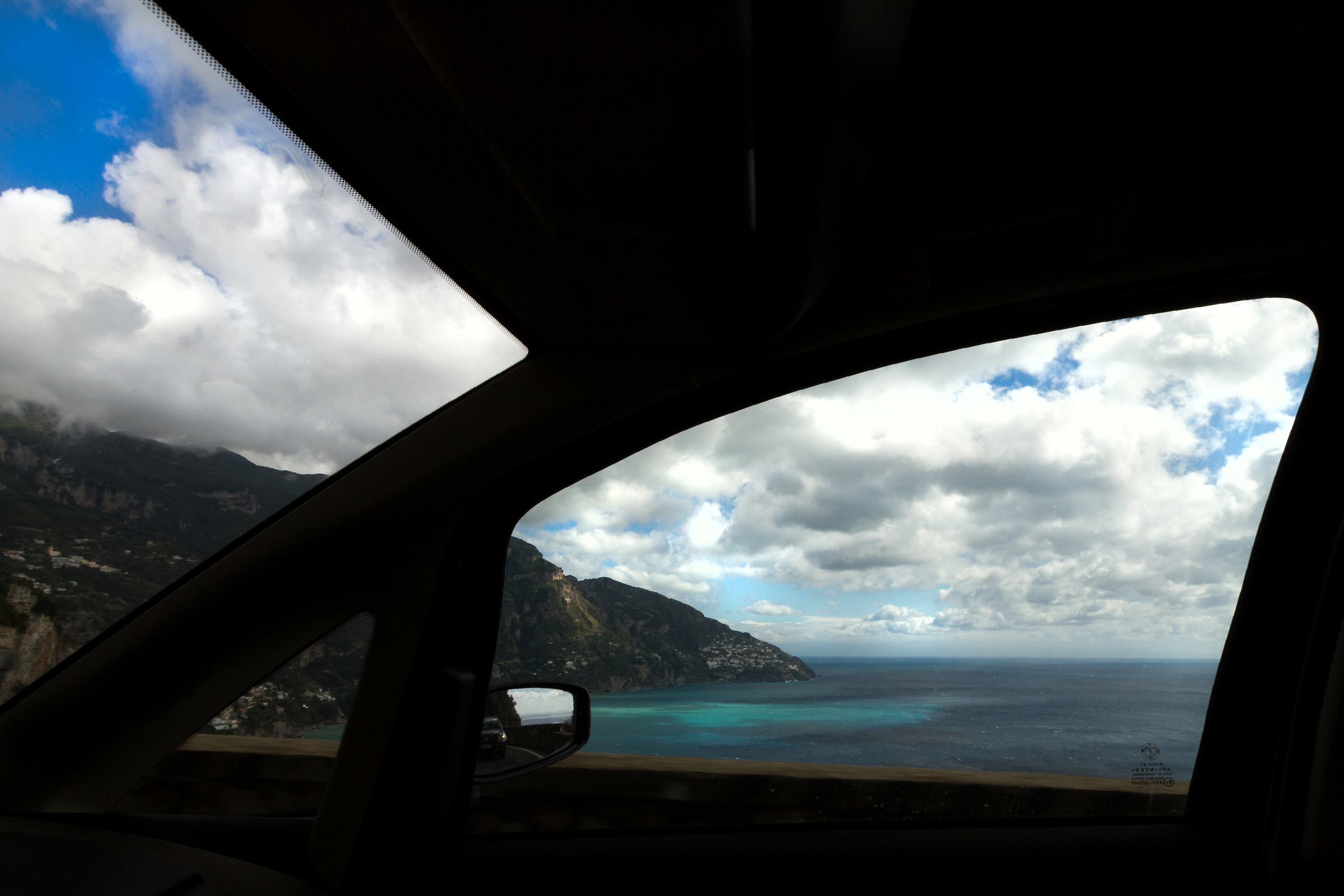Positano dall'auto