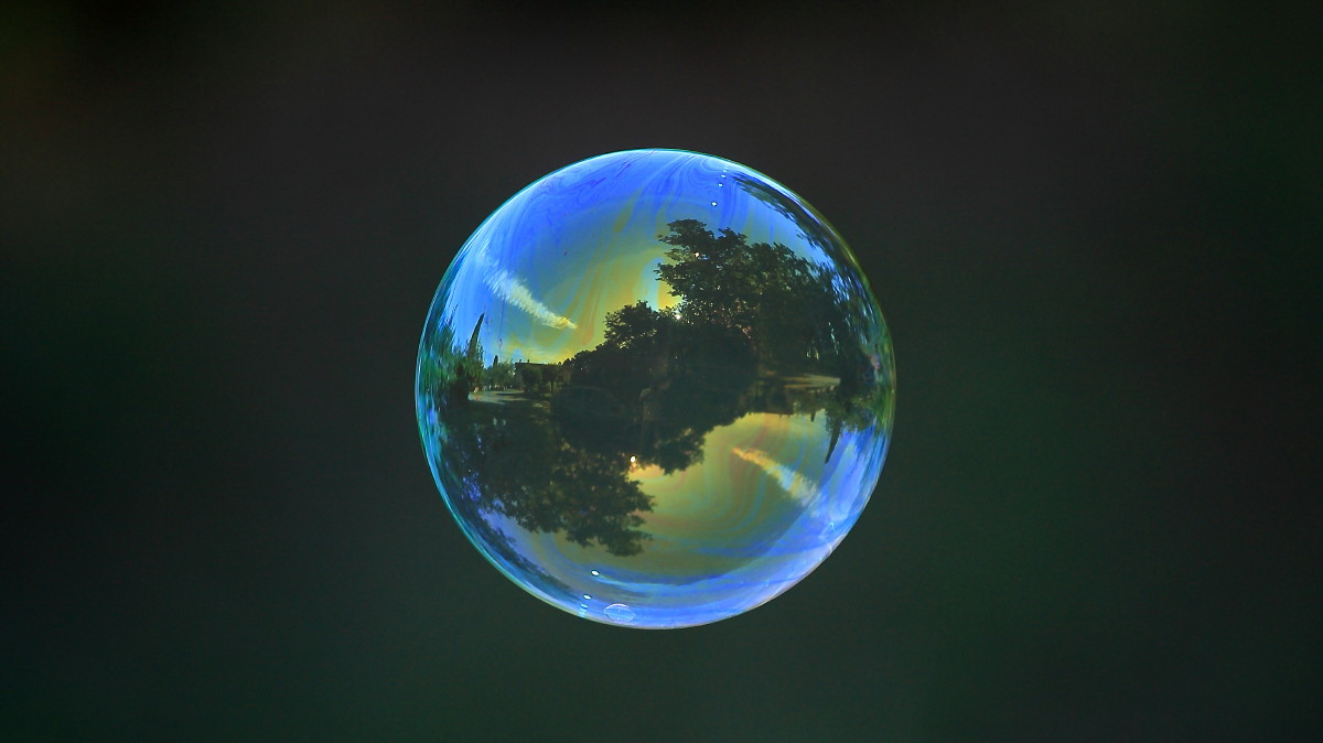 Paesaggio in una bolla
