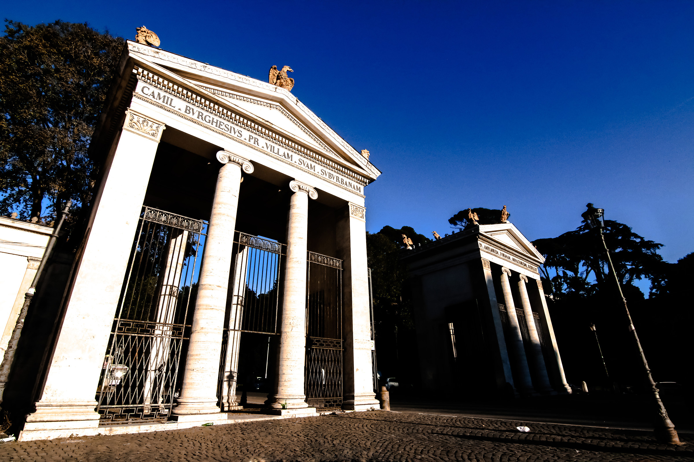 Monumental entrance Villa Borghese