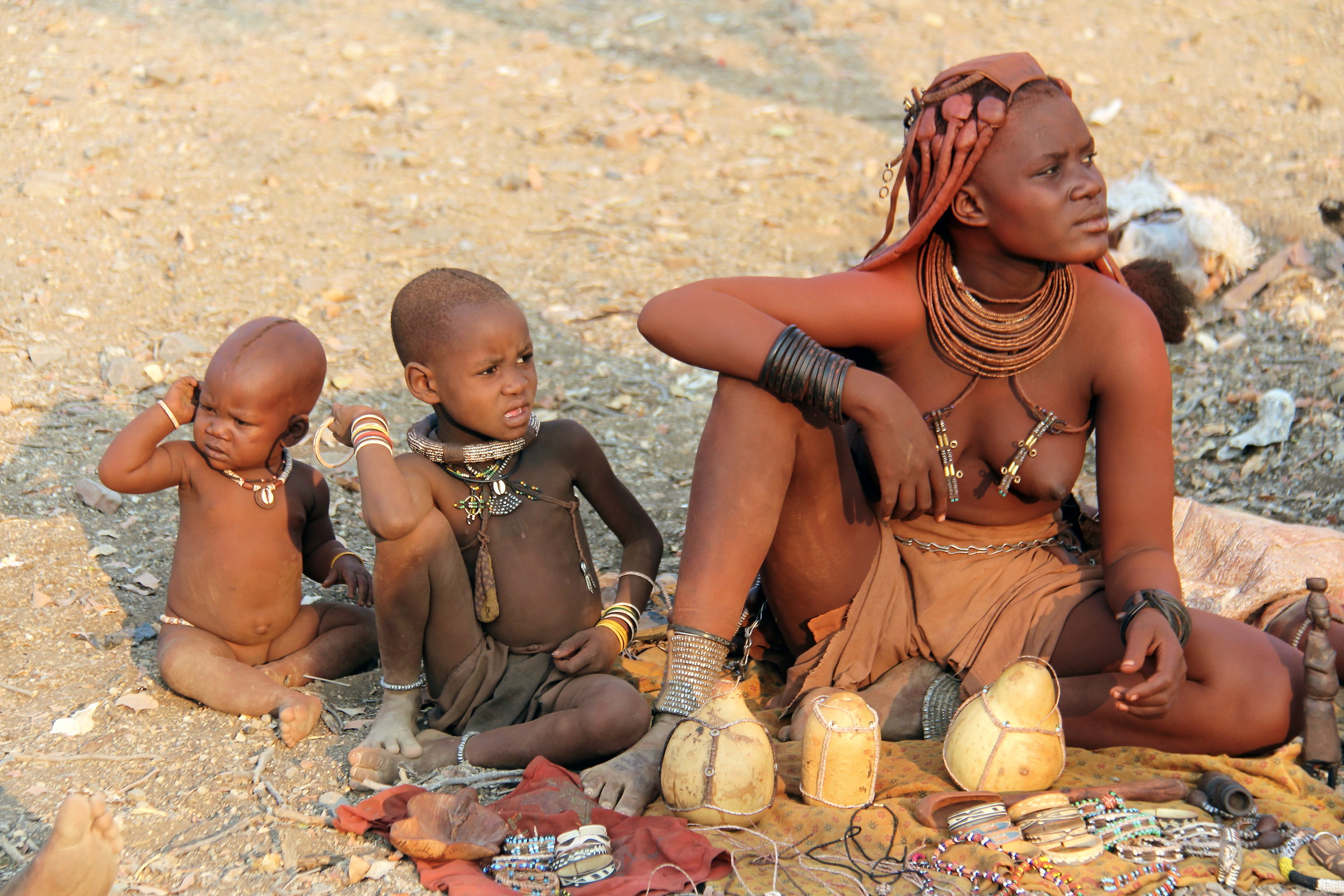 Namibia venditrice di souvenir
