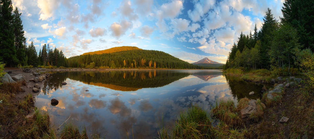 Trillium Lake, Oregon 5x vertical pano