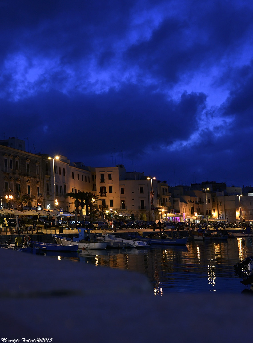 Trani porto notturna