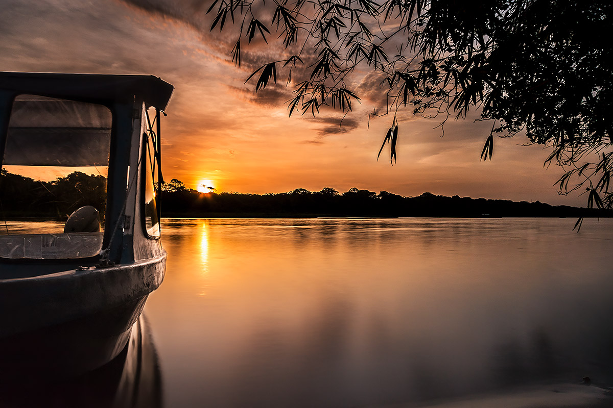 Tramonto sul Tortuguero, Costa rica
