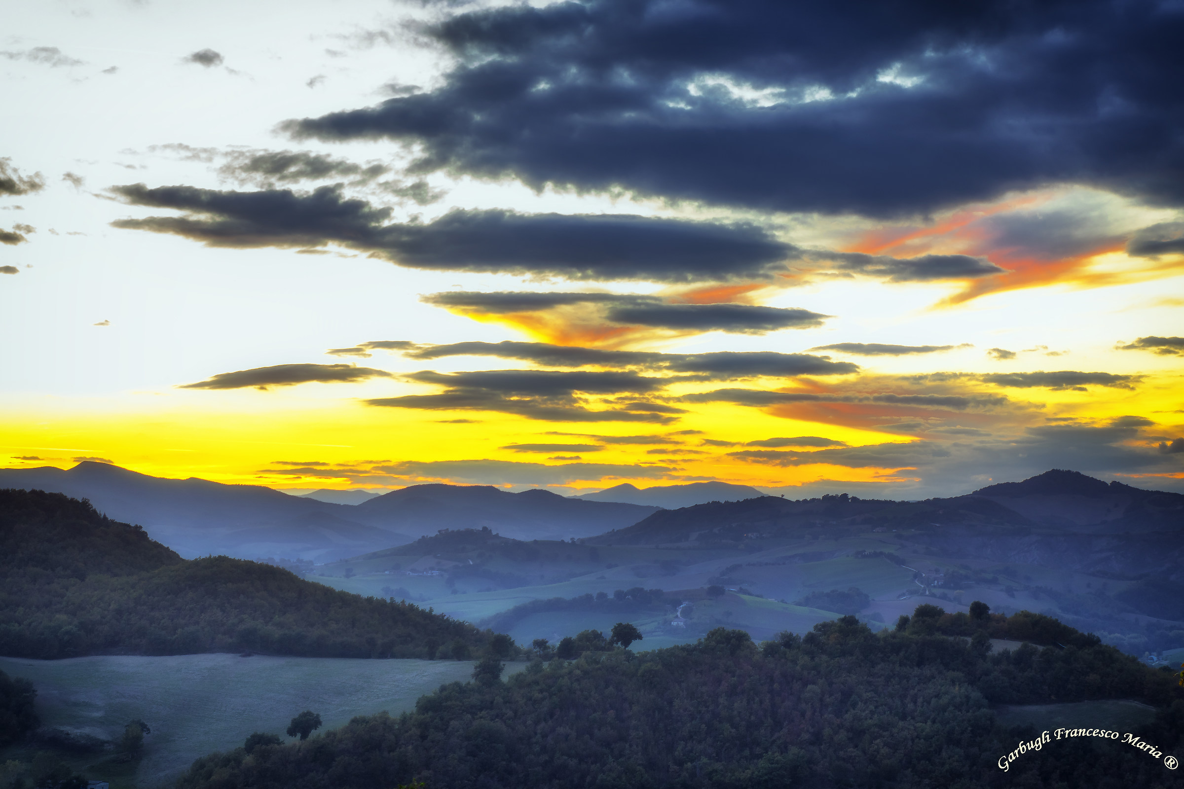 Tramonto in Montefeltro
