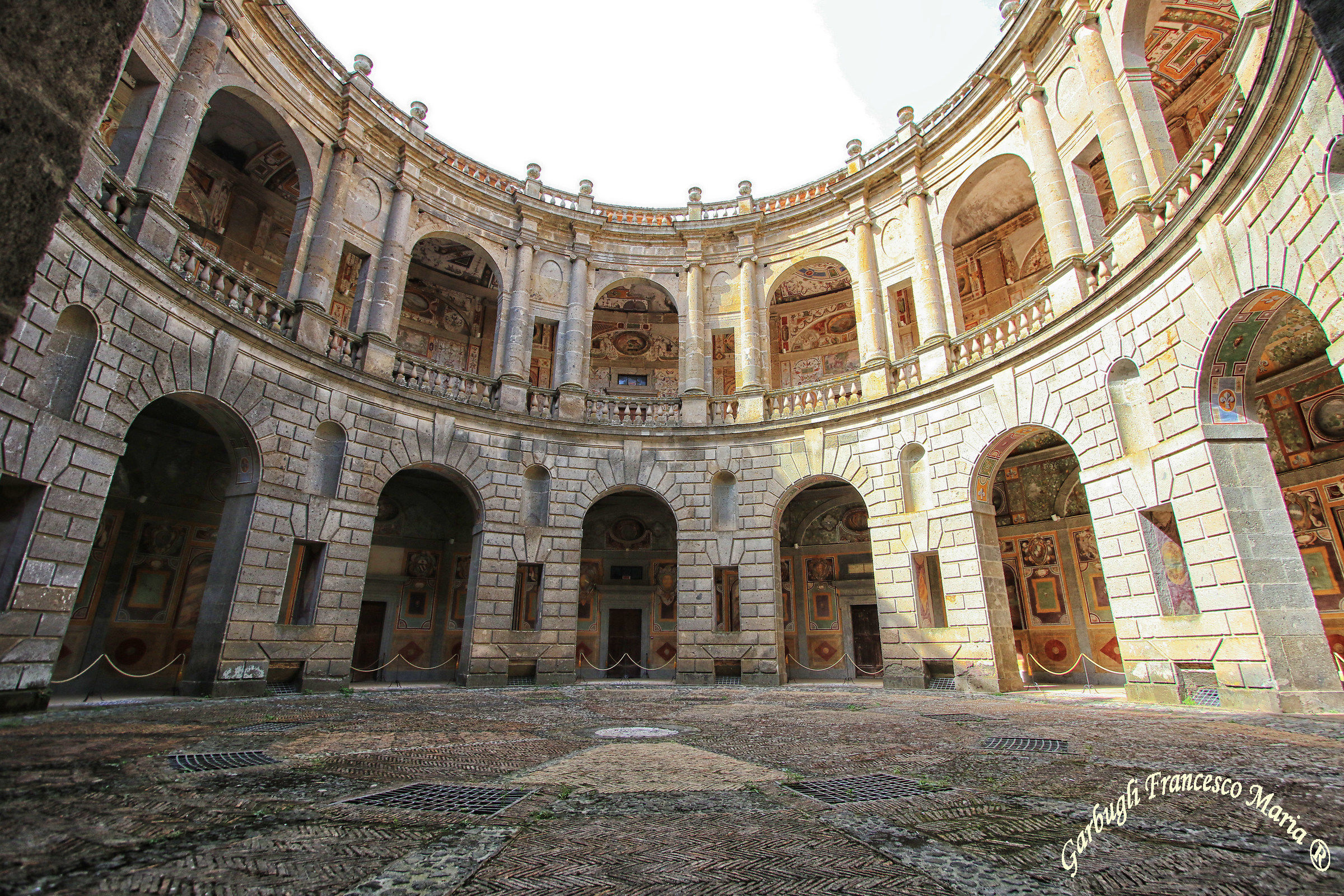 the Courtyard of Palazzo Farnese in Caprarola