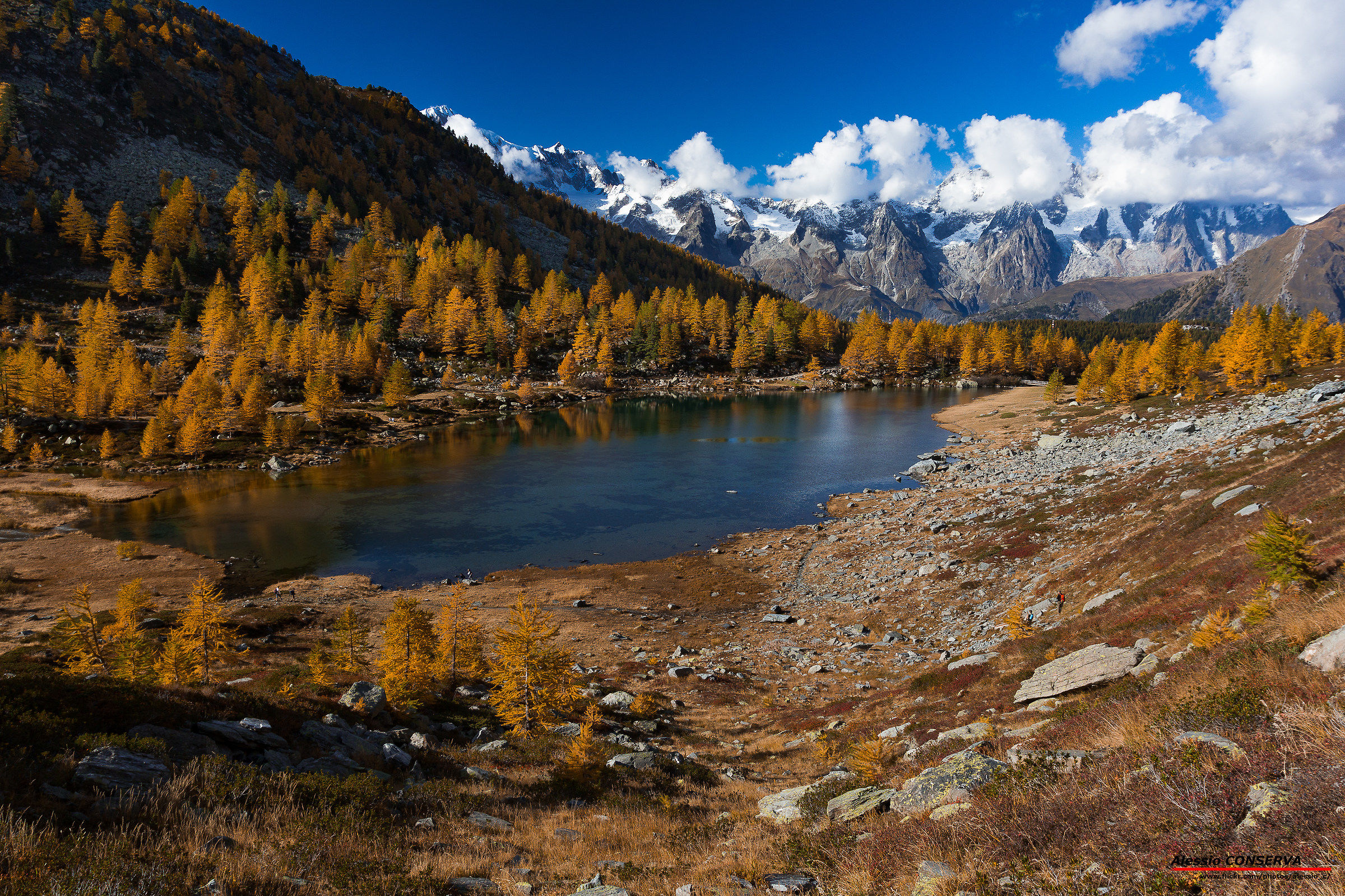 Il lago visto dall'alto