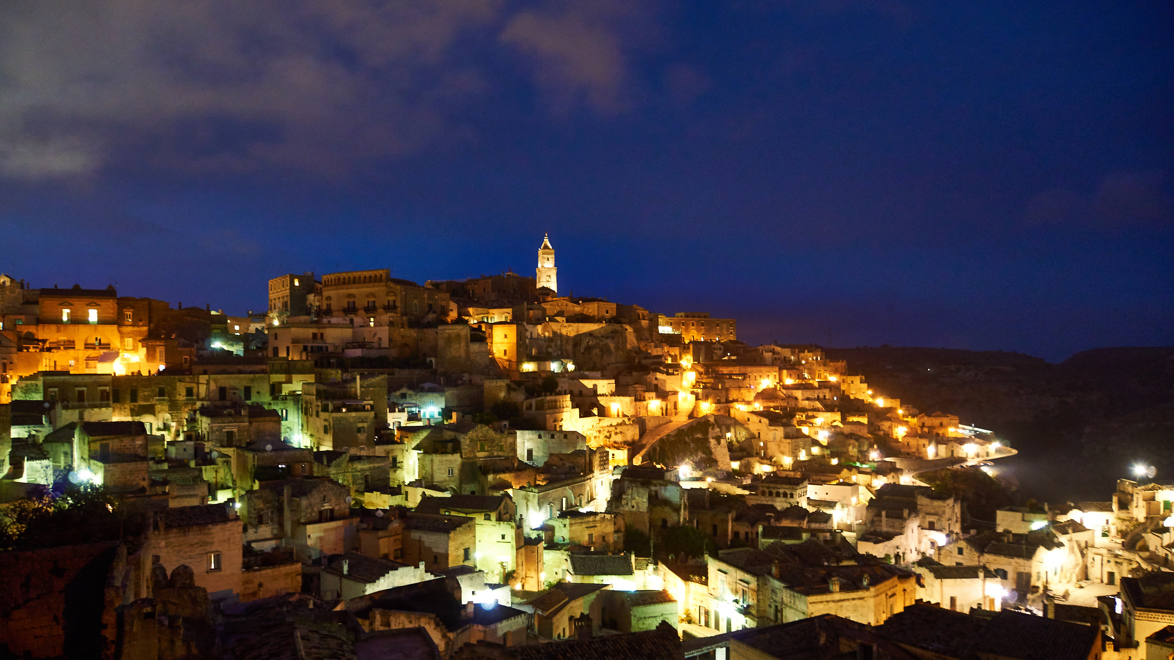 The blue hour in Matera 1