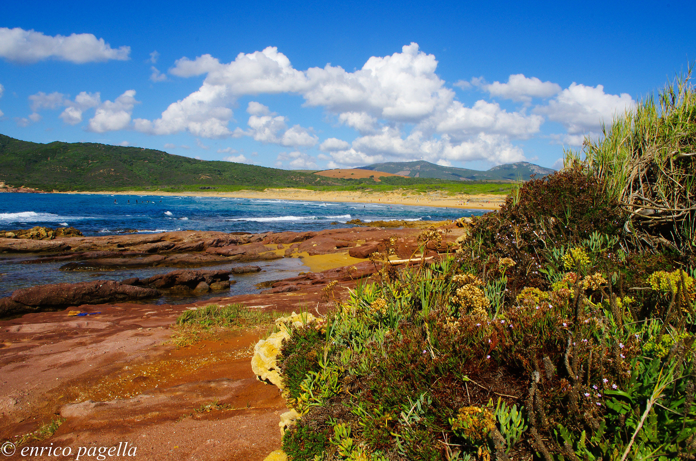 the very warm autumn colors of Sardinia