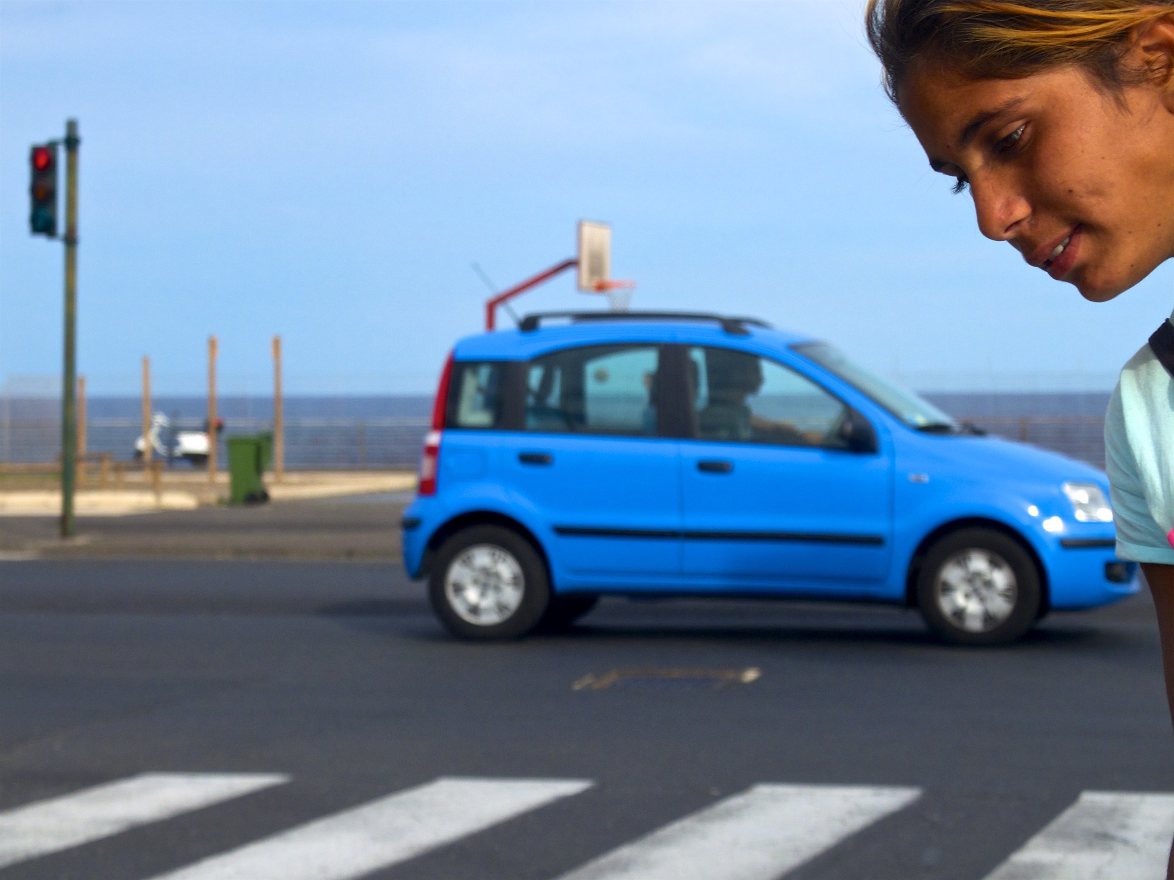 Stopped at traffic lights