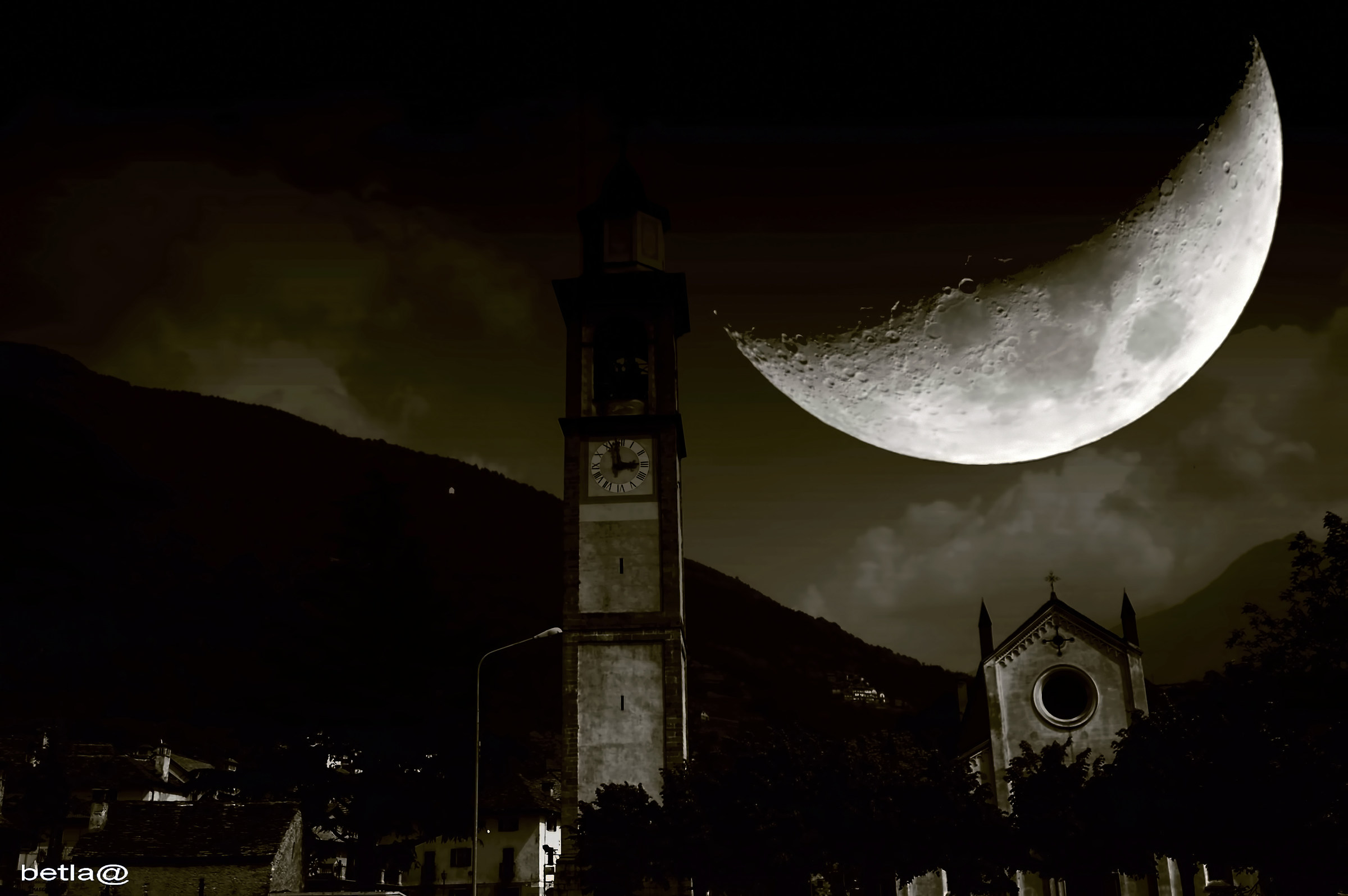 When the moon was closer .....