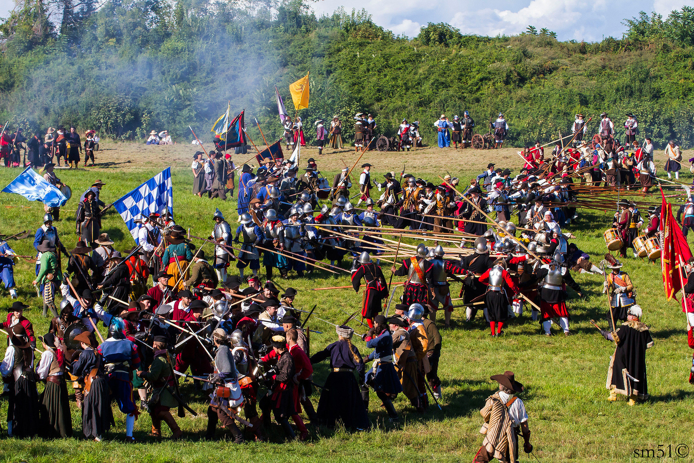 Historical re-enactment of Palmanova
