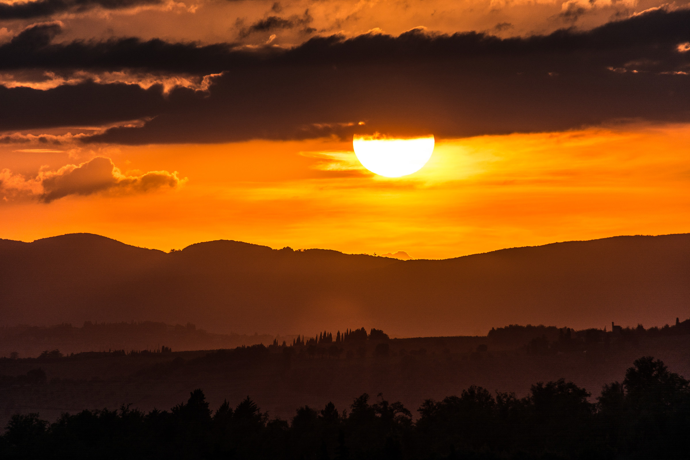 Tramonto a Villa a Sesta