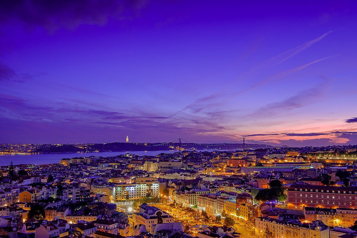 Sunset from the Miradouro da Senhora do Monte