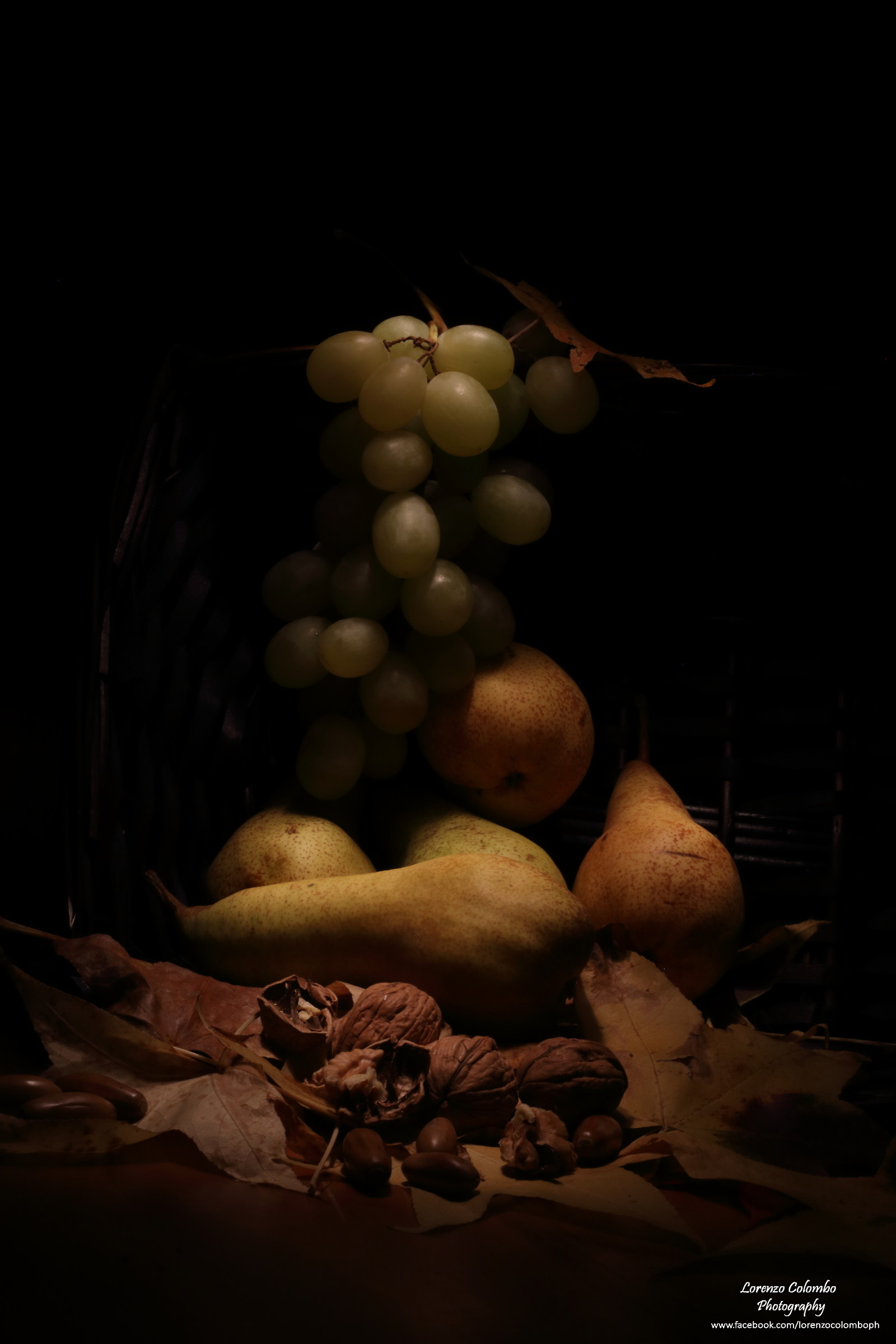 Frutta in chiaro-scuro